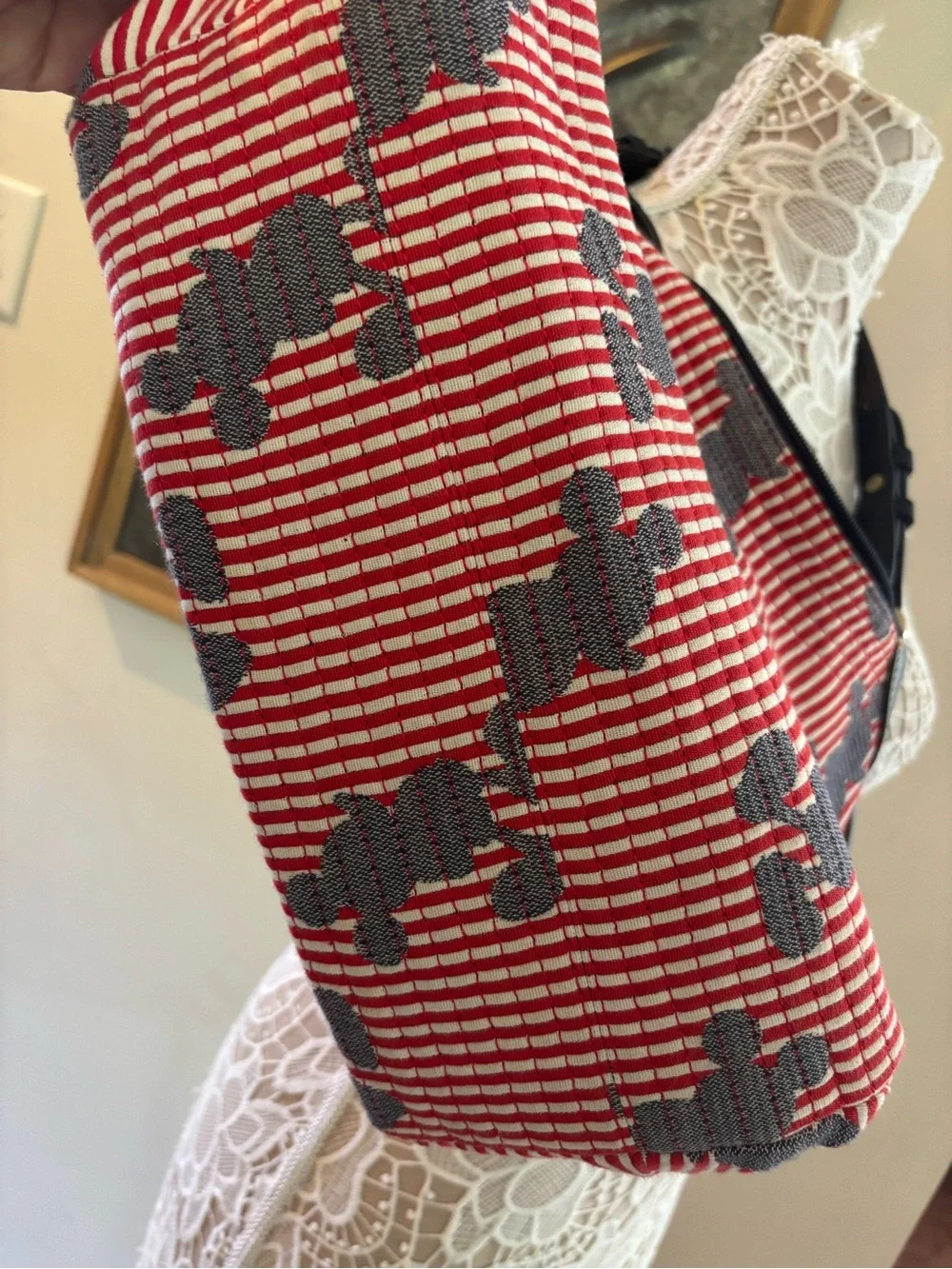 Dooney & Bourke Mickey Striped Canvas Bag